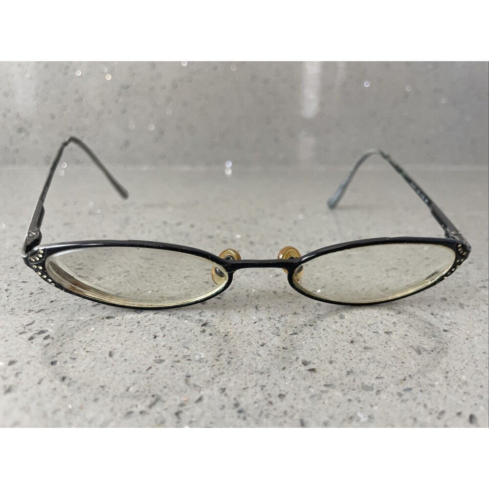 VERA WANG V130 EYEGLASSES FRAMES ONLY full rim 51-17-135 BK Cat eye black